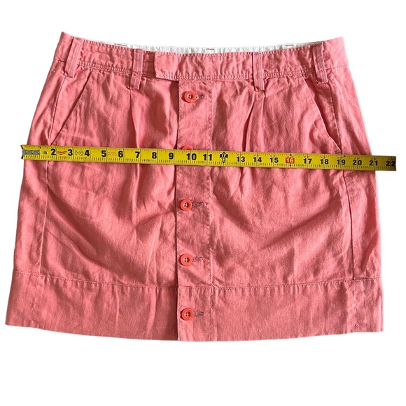 Paper Boy Anthropologie NWOT Coral Peach Wave Walker Straight Skirt Sz 14 - Picture 4 of 7